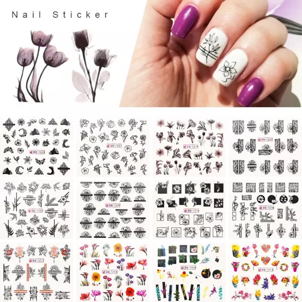 Nail Art Sticker 12 sheets